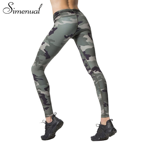 Women's camouflage print fitness legging pants