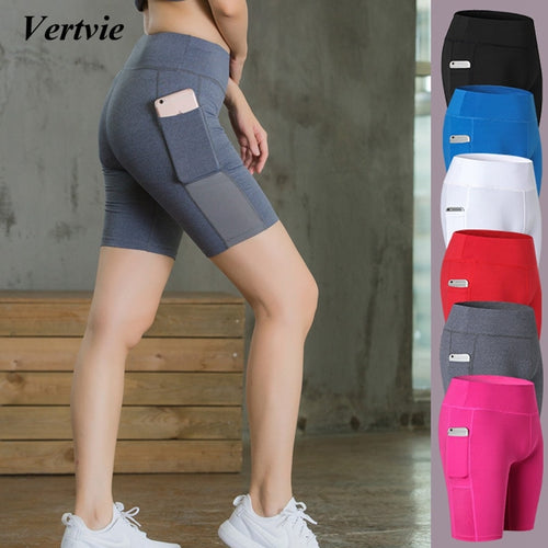 Vertvie Women Yoga Shorts with Pocket