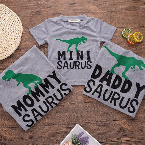 2018 Family Tshirt Cartoon Dinosaur Shirt