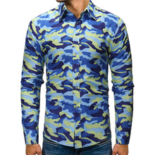 Load image into Gallery viewer, Men&#39;s Camouflage Casual  Long Sleeve Shirt