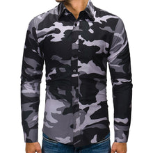 Load image into Gallery viewer, Men&#39;s Camouflage Casual  Long Sleeve Shirt