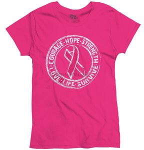 Cancer Awareness Shirt Survive Live Courage Hope Love Womens T Shirt Women tshirt