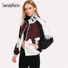 Load image into Gallery viewer, SweatyRocks Women&#39;s Zip Up Jacket